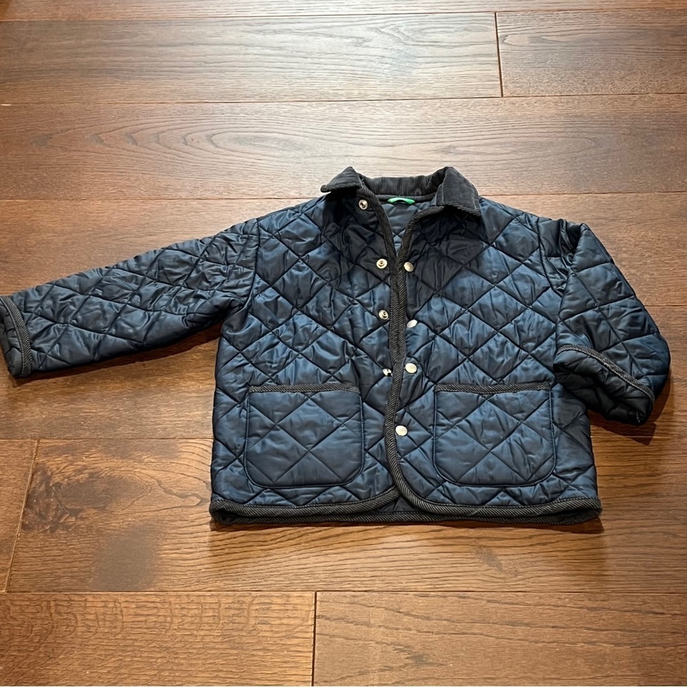 United Colors of Benetton Navy Boys Jacket Size XS / 4
